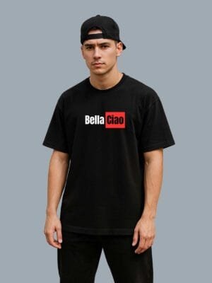 “Let the Chaos Begin” Graphic Mask T-Shirt